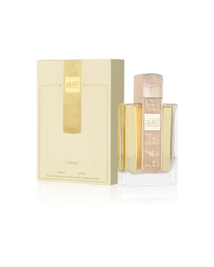 lattafa-angham-perfume-bottle-beside-box-against-white-background Lattafa - ANGHAM Edp 100ml