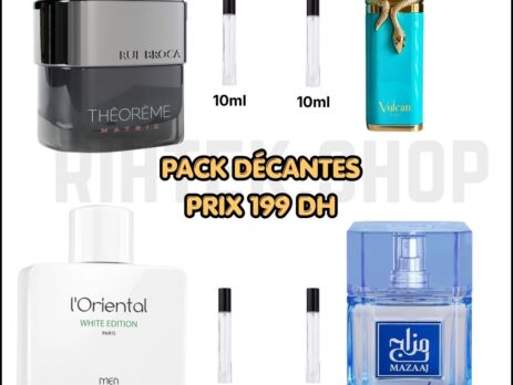 Pack 10 ml (vulcan feu + théorème matrix + Mazaaj+ l'Orientale white edition )